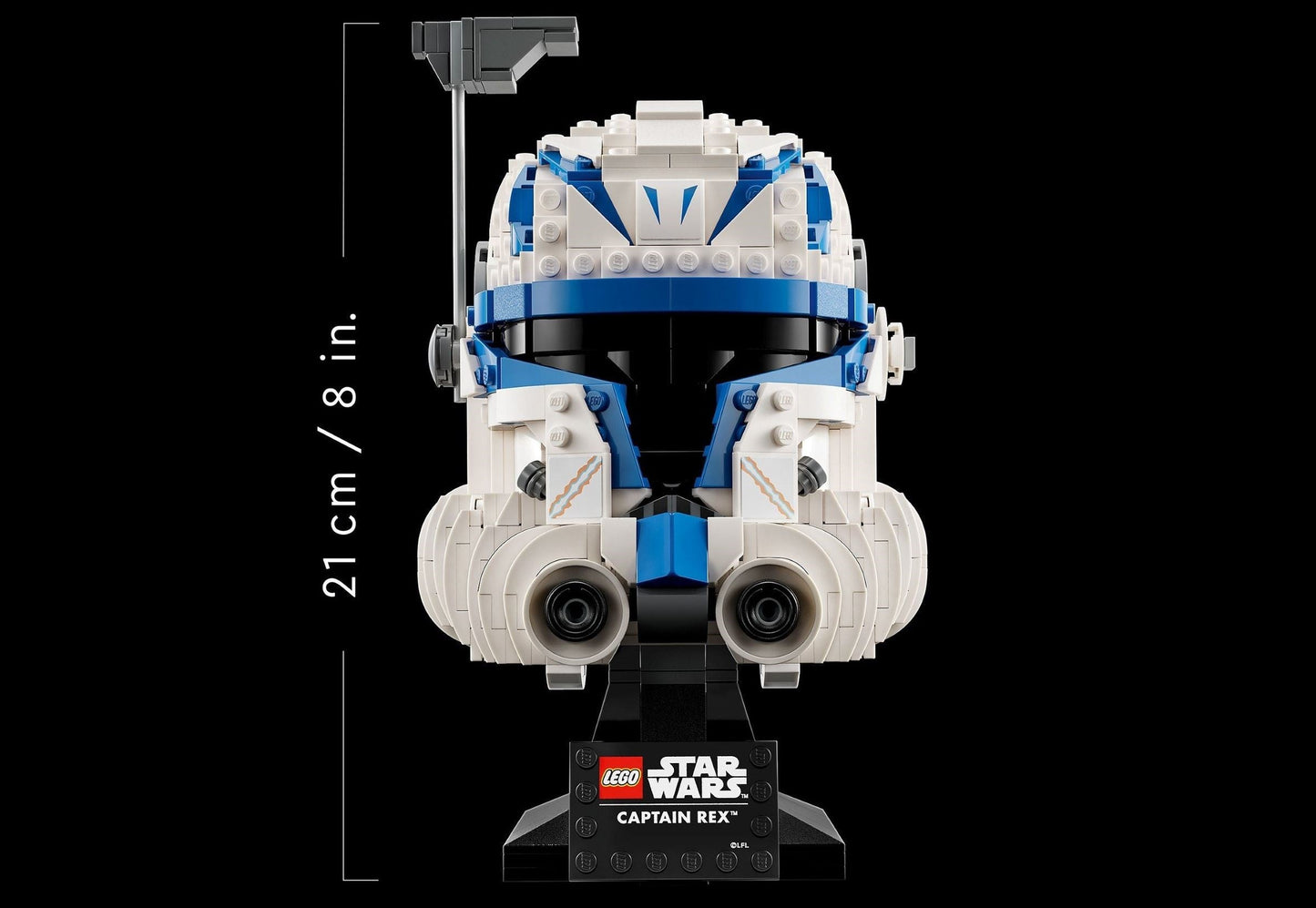 LEGO 75349 Captain Rex Helmet – Star Wars Collectible Display Model