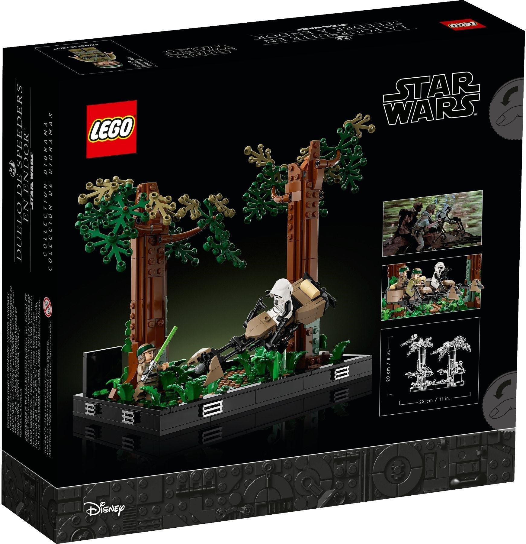 LEGO 75353 Endor Speeder Chase Diorama – Star Wars Collectible Scene - SuperSaverAU - view 4