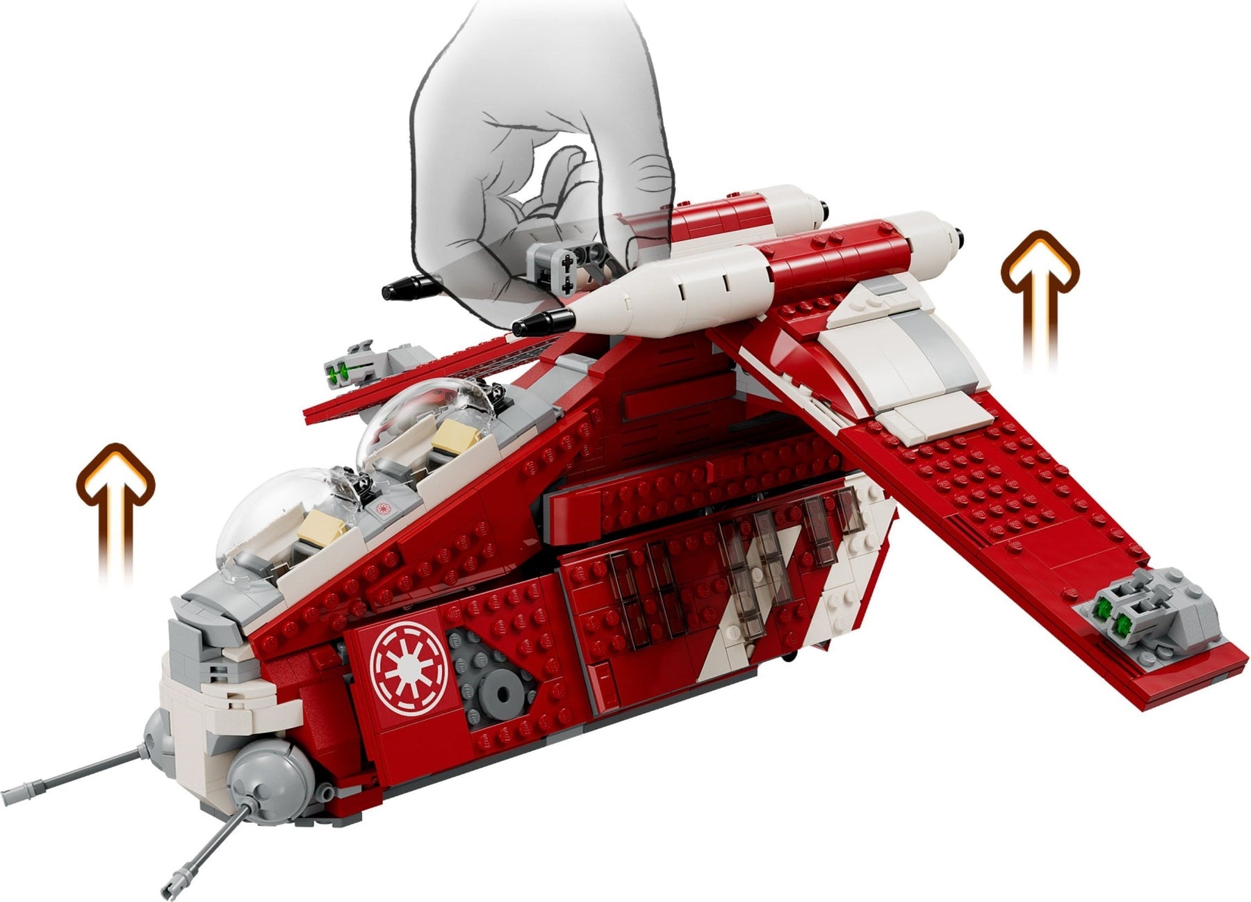 LEGO Star Wars 75354 Coruscant Guard Gunship - SuperSaverAU - view 6