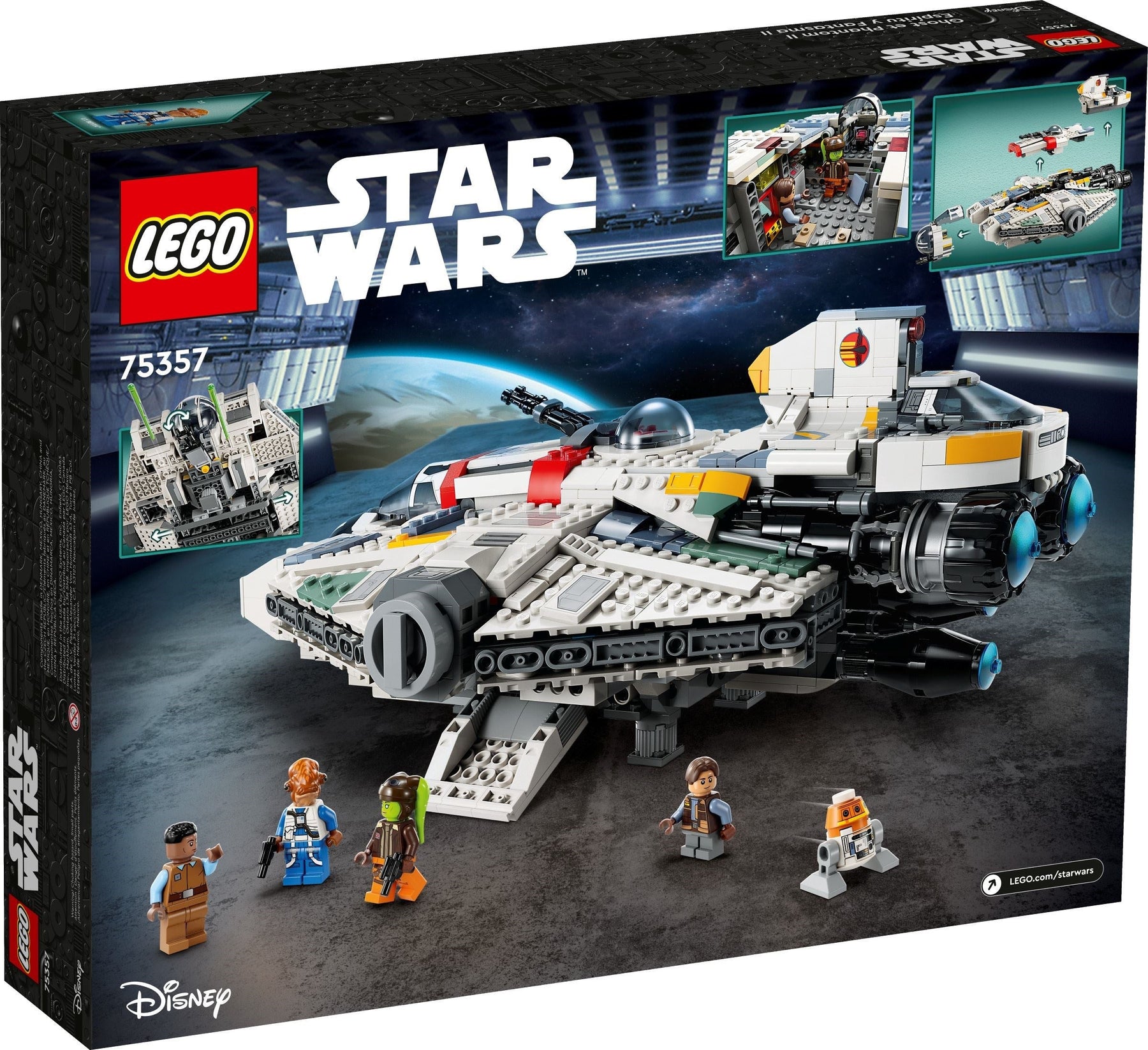 LEGO 75357 Ghost & Phantom II – Star Wars Starship Set - SuperSaverAU - view 2