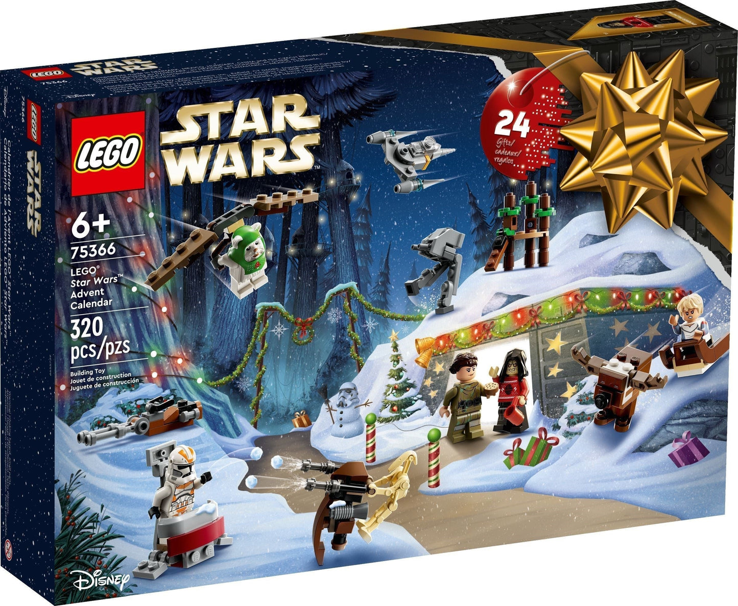 LEGO 75366 Star Wars Advent Calendar – Festive Holiday Surprise Set