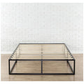 Zinus Double Metal Bed Frame - Black Steel, 25cm High Platform Base, Anti-Slip Slats, 250kg - AU-MBBF-10D