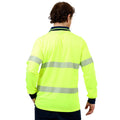 Citeco Yellow Hi Vis Long Sleeve Polo - Reflective Polyester, Men's Small