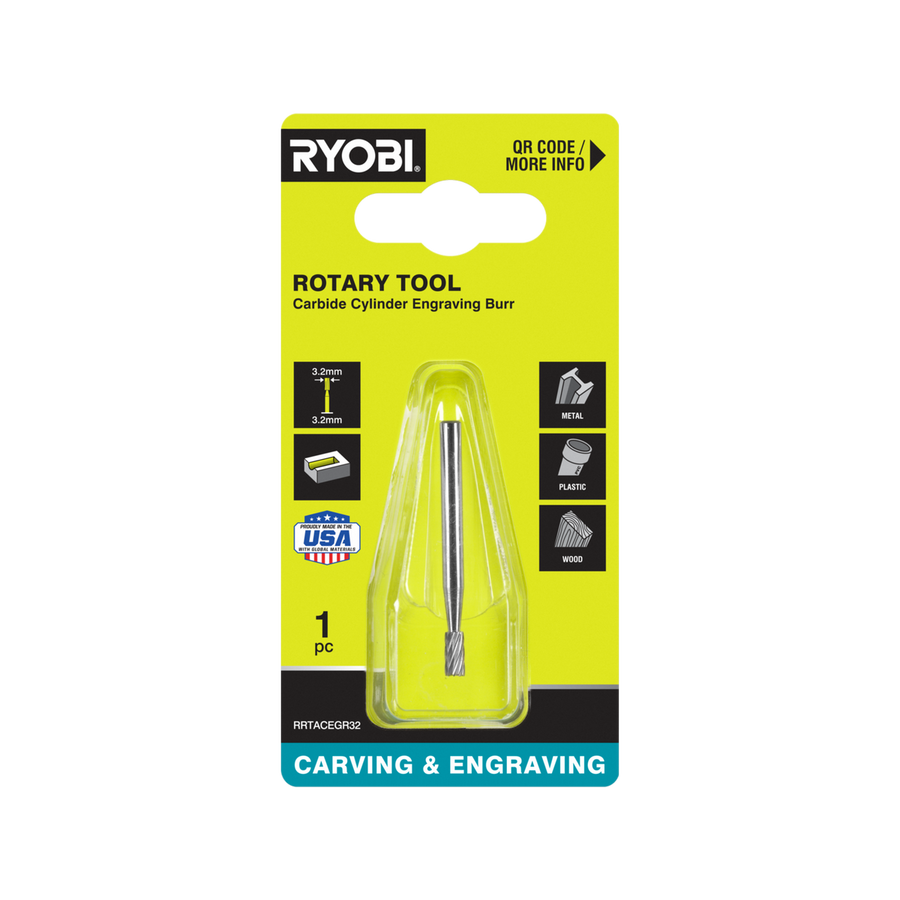 Ryobi Rotary Carbide Engraving Burr - 3.2mm - Durable - Fast Engraving - SuperSaverAU - view 1