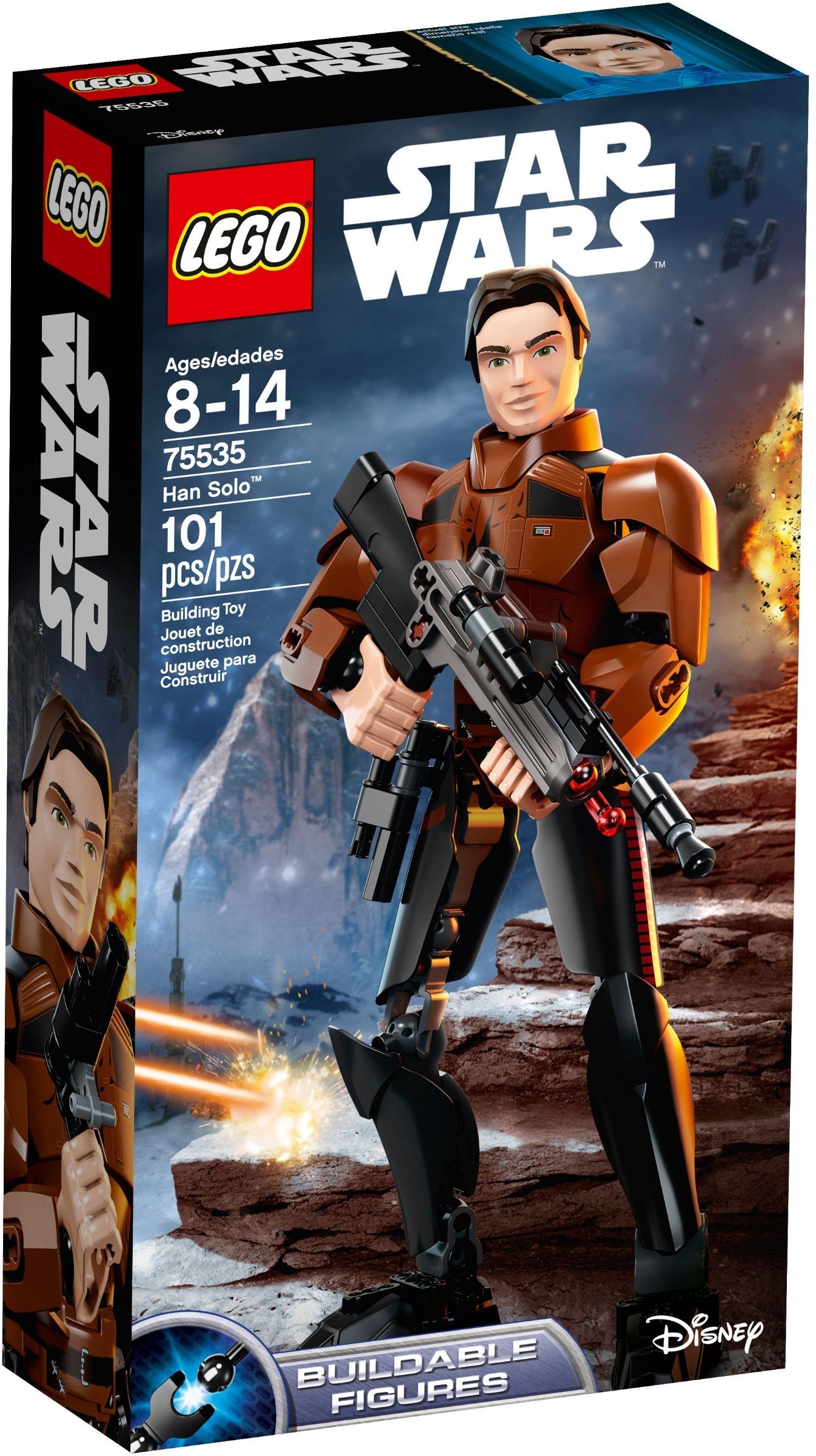 LEGO 75535 Han Solo: Buildable Figure with Blaster - SuperSaverAU - view 1