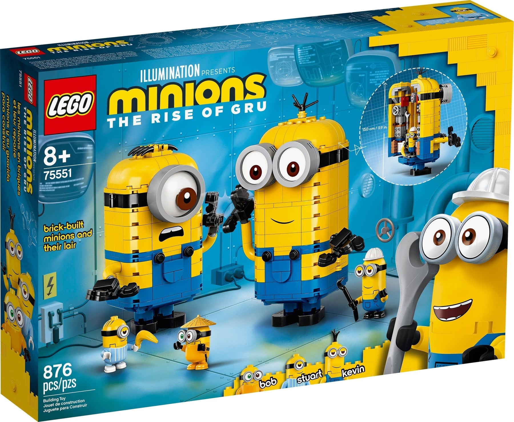 LEGO 75551 Buildable Minion Figures & Lair Playset - SuperSaverAU - view 1