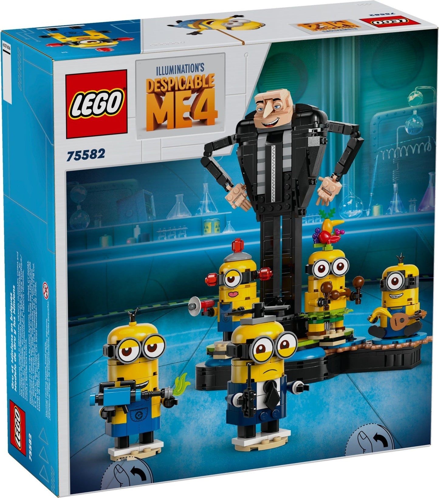 LEGO 75582 Despicable Me Brick-Built Gru and Minions