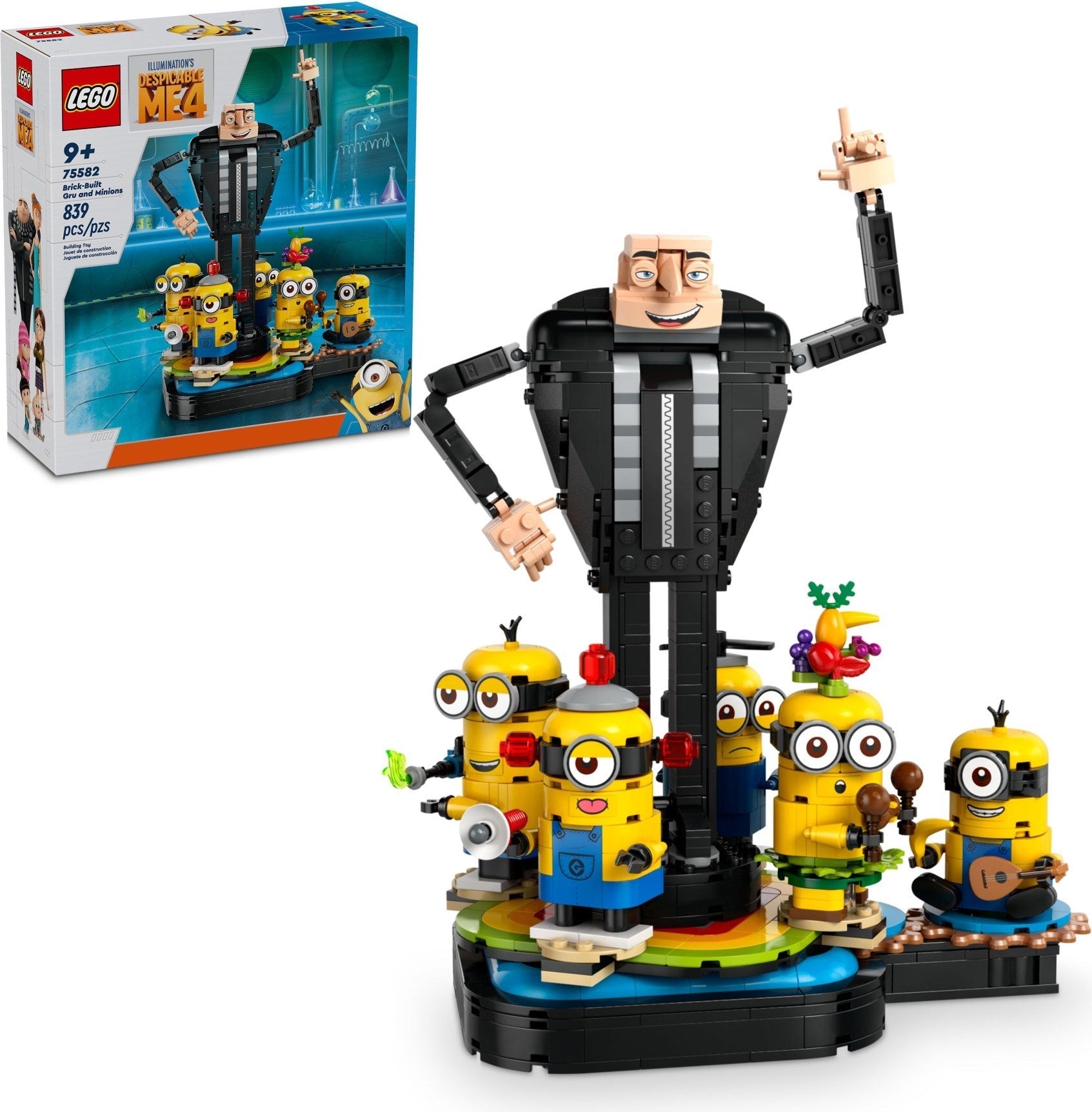 LEGO 75582 Despicable Me Brick-Built Gru and Minions - SuperSaverAU - view 3