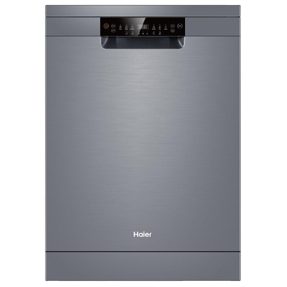 Haier 60cm Freestanding Dishwasher with Sanitise - 15 Place Settings - Satina - ThermoDry - HDW15F1S1