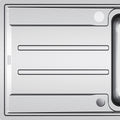 Franke Aton single bowl sink with left hand drainer 36L - 18/10 stainless steel - ANX211LHD