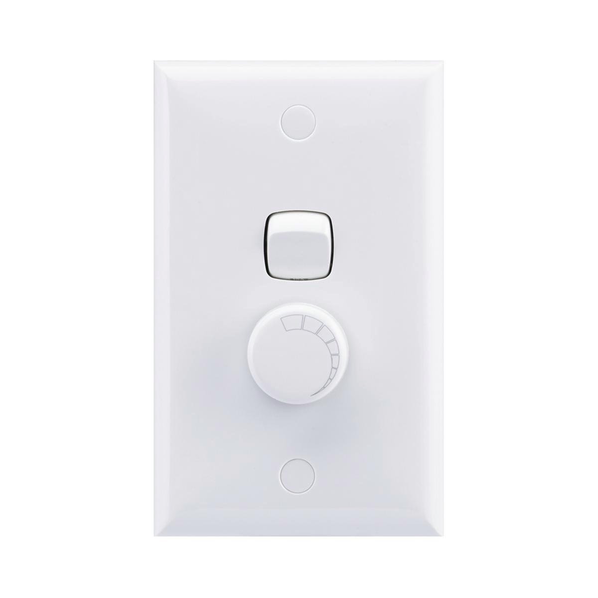 HPM Leading Edge Dimmer 200VA White Plastic Flicker Free - SuperSaverAU - view 1