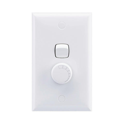 HPM Leading Edge Dimmer 200VA White Plastic Flicker Free - SuperSaverAU - view 1
