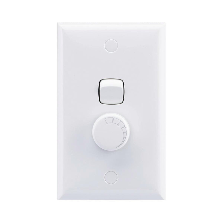 HPM Leading Edge Dimmer 200VA White Plastic Flicker Free - SuperSaverAU - view 1