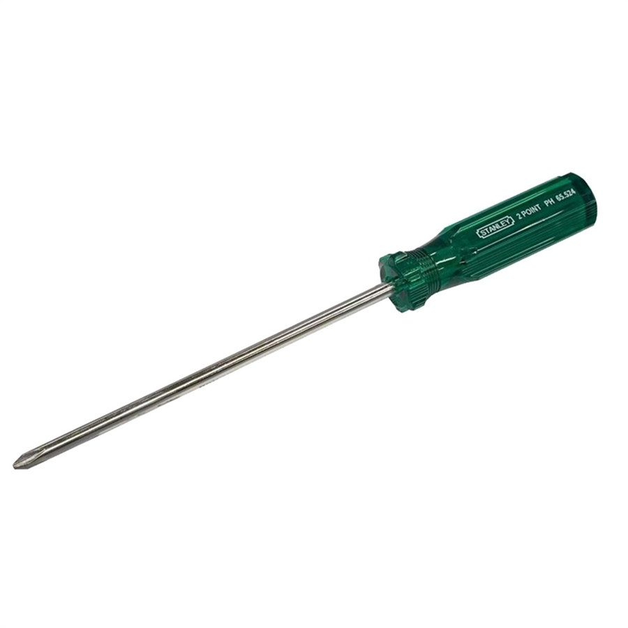Stanley 150mm No2 Phillips Screwdriver - Green - Durable Alloy Steel - SuperSaverAU - view 1