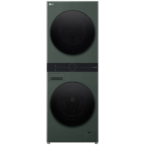 LG WashTower 12kg/10kg Compact All-In-One Stacked Washer Dryer - Forest Green - Heat Pump - WWT-1210FGX