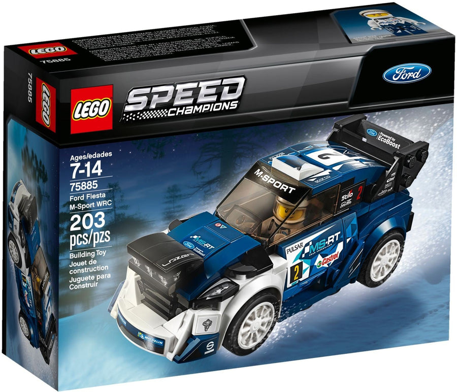 LEGO 75885 Ford Fiesta M-Sport WRC Rally Car Model Kit - SuperSaverAU - view 1