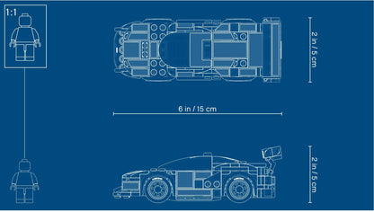 LEGO 75886 Ferrari 488 GT3 Scuderia Corsa Race Car Building Kit