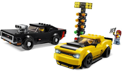 LEGO 75893 Speed Champions 2018 Dodge Challenger SRT Demon 1970 Dodge Charger- Auzzi Store