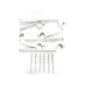 Windoware 25-28mm White Double Curtain Rod Bracket 3 Pack - Layering Solution - SuperSaverAU - view 1