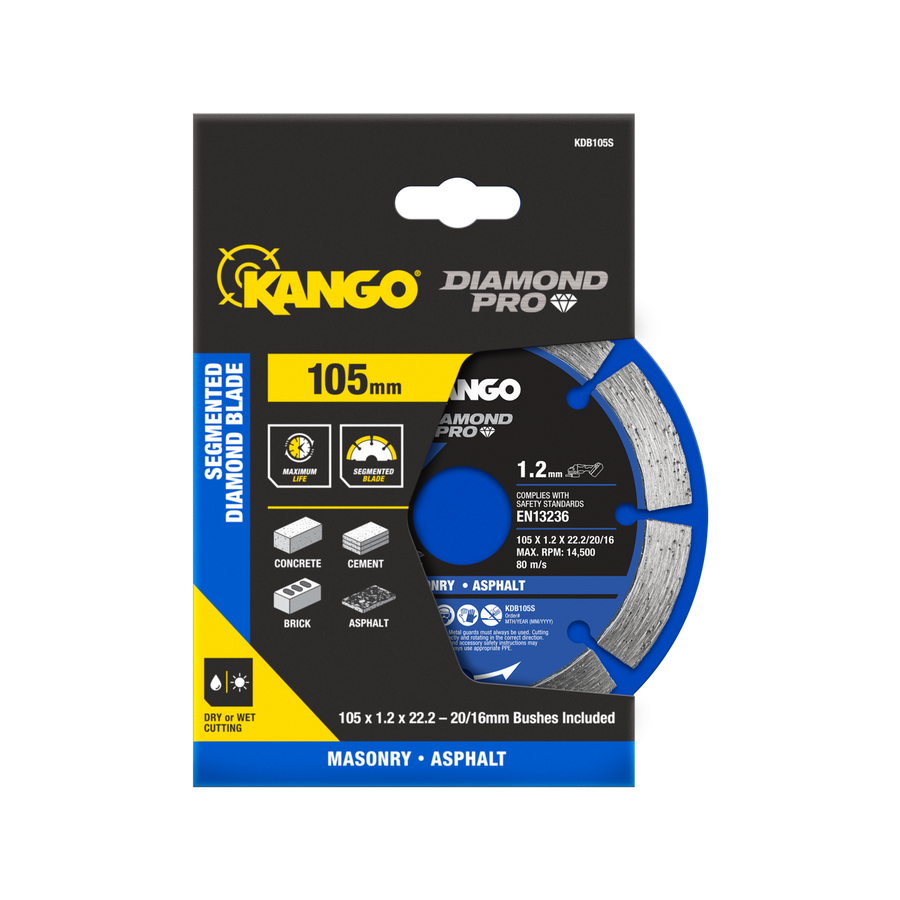 Kango 105mm Segmented Diamond Saw Blade KDB105S