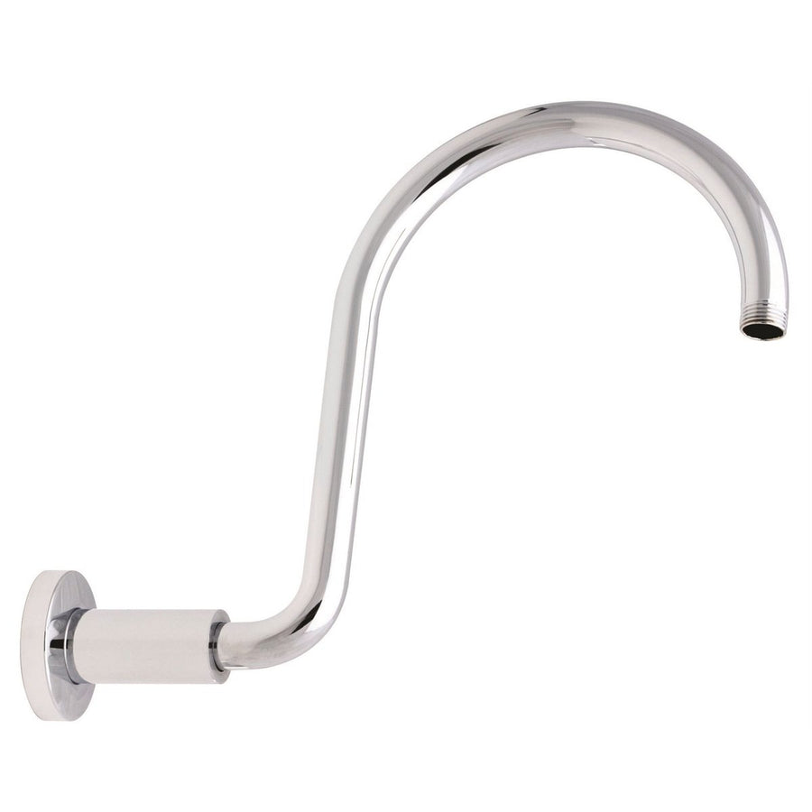Methven Chrome Swan Neck Stilo Shower Arm 265mm Brass Easy Install - SuperSaverAU - view 1