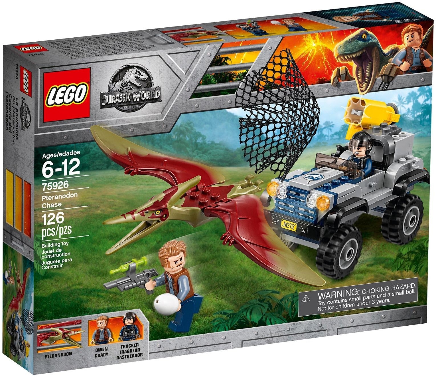 LEGO 75926 Pteranodon Chase Jurassic World Dinosaur Rescue - SuperSaverAU - view 1