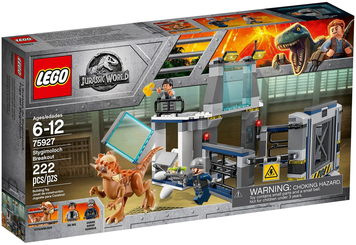 LEGO 75927 Stygimoloch Dinosaur Breakout Lab Jurassic World