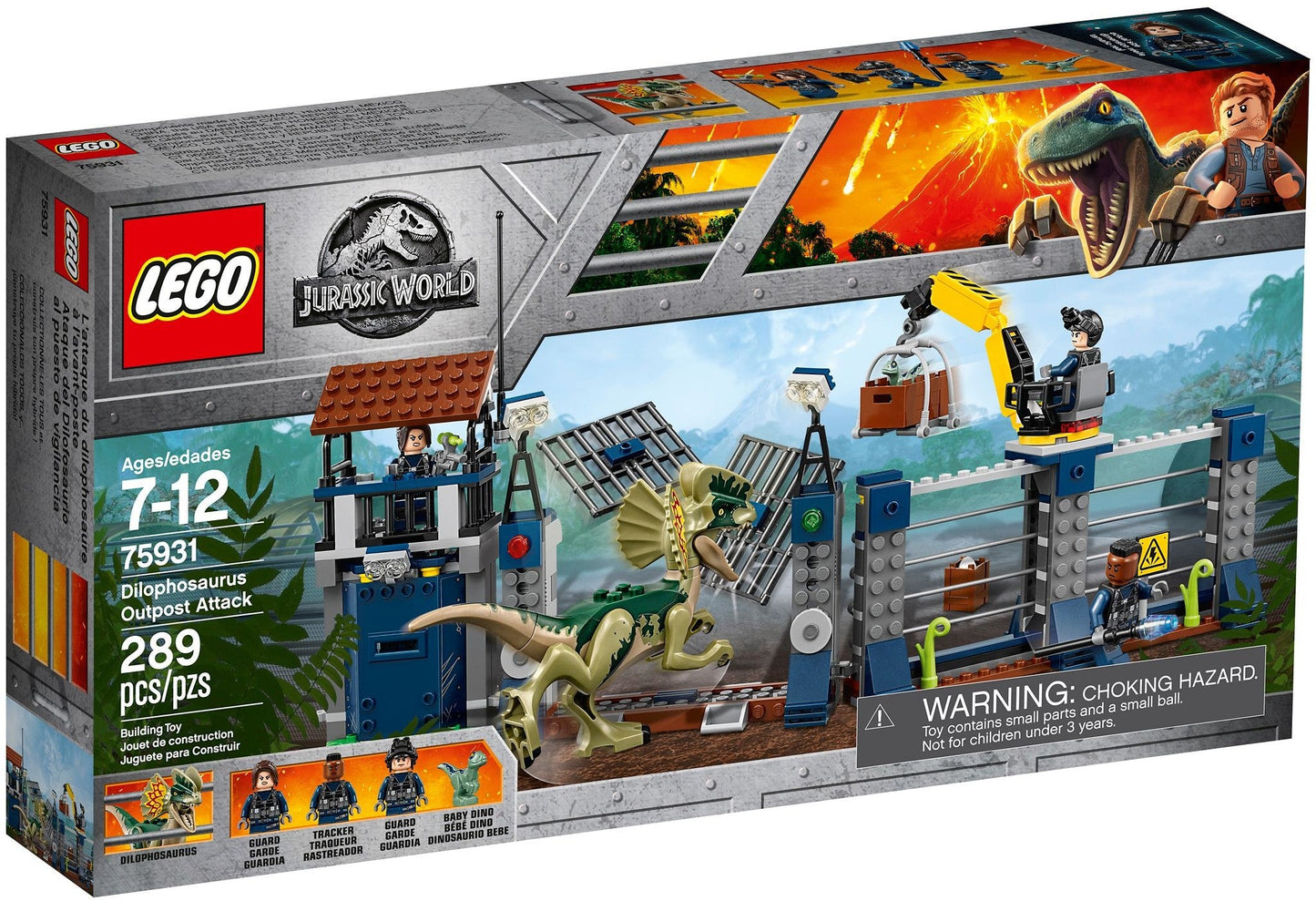 LEGO 75931 Dilophosaurus Outpost Attack - Jurassic World Dinosaur Playset