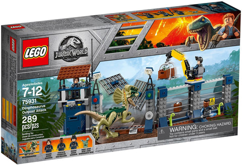 LEGO 75931 Dilophosaurus Outpost Attack - Jurassic World Dinosaur Playset - SuperSaverAU - view 1
