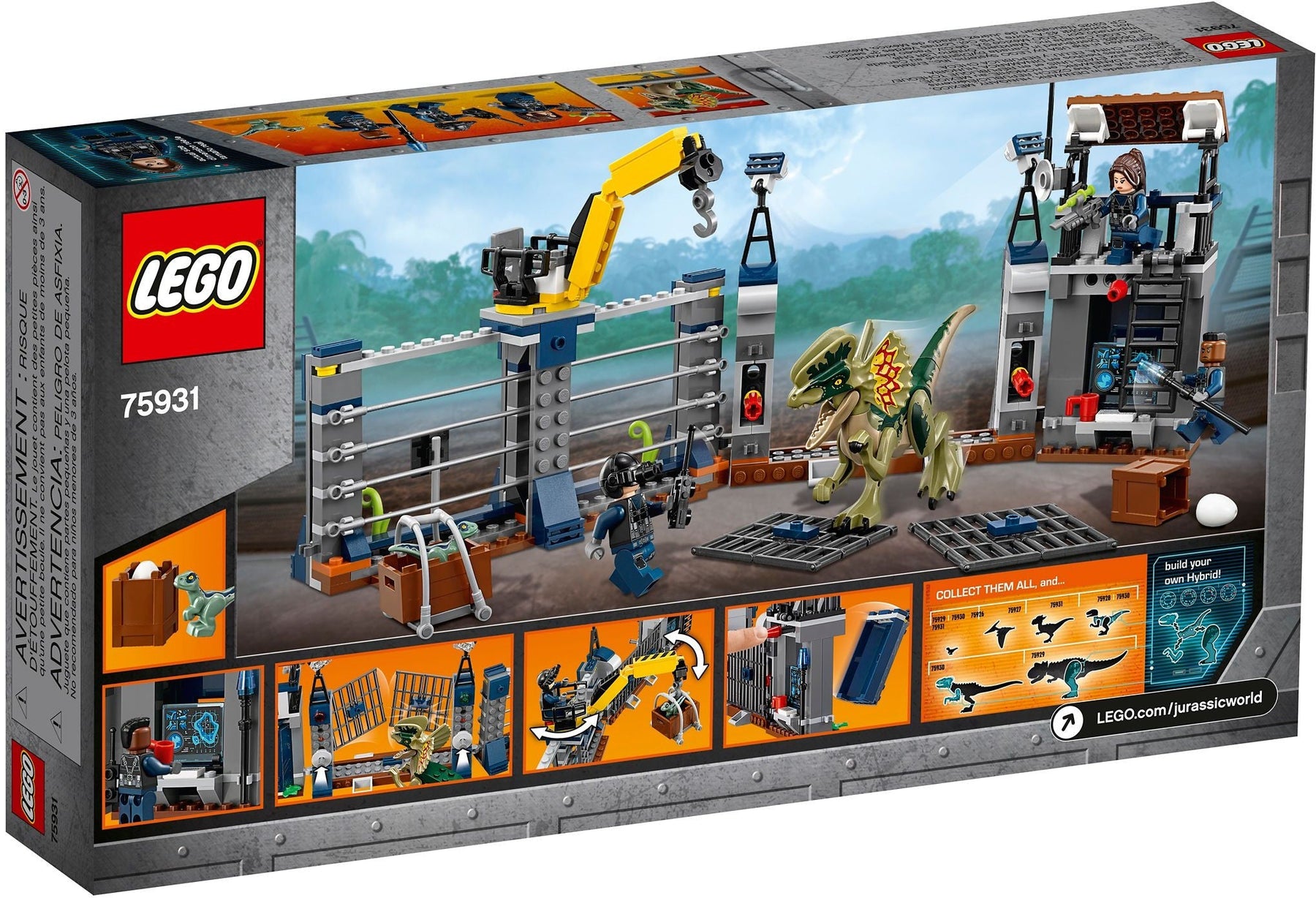 LEGO 75931 Dilophosaurus Outpost Attack - Jurassic World Dinosaur Playset - SuperSaverAU - view 4