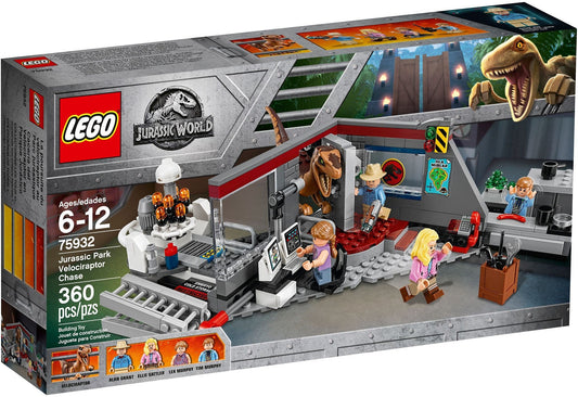 LEGO 75932 Jurassic Park Velociraptor Chase Control Room Playset