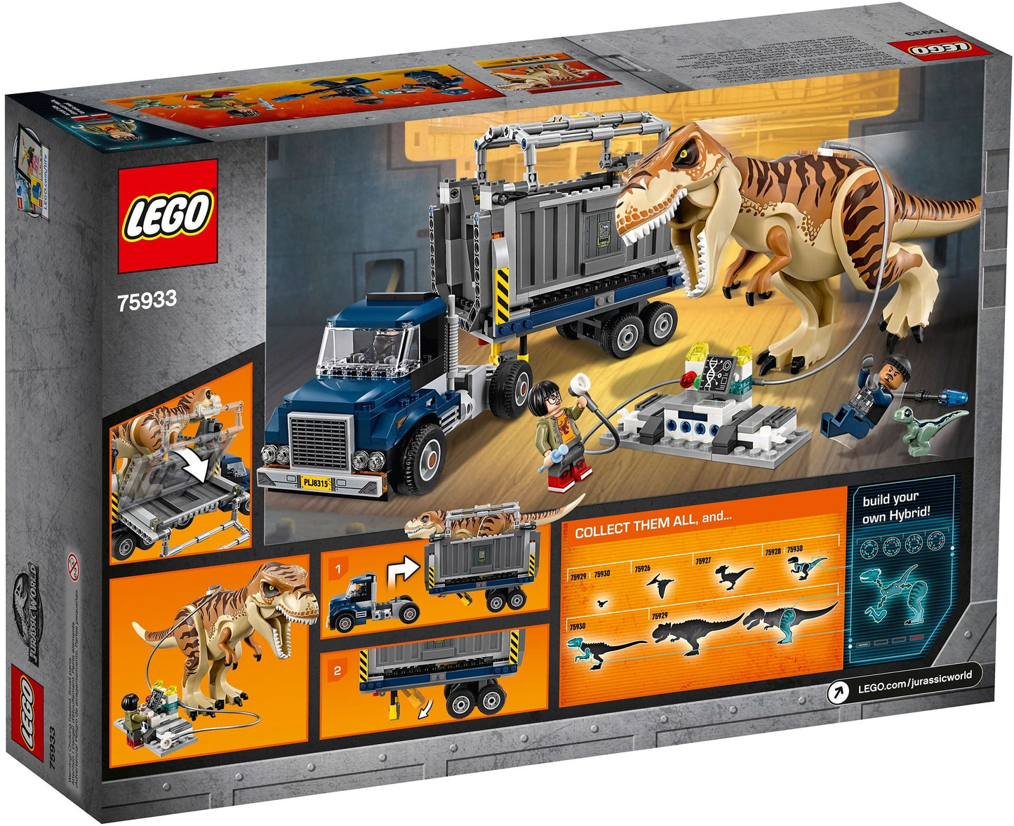 LEGO 75933 T. rex Breakout: Jurassic World Dinosaur Transport