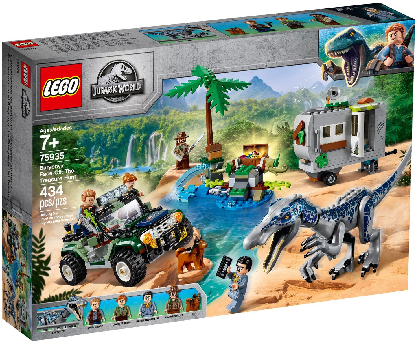 LEGO 75935 Jurassic World Baryonyx Face-Off: The Treasure Hunt- Auzzi Store