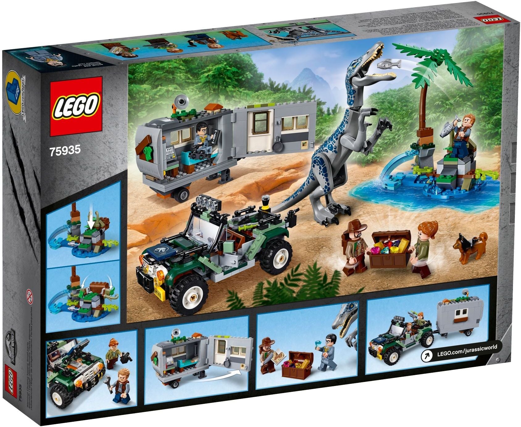 LEGO 75935 Jurassic World Baryonyx Face-Off: The Treasure Hunt- Auzzi Store