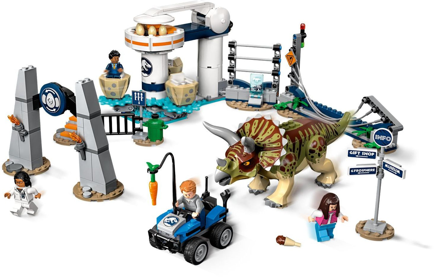 LEGO 75937 Jurassic World Triceratops Rampage Dinosaur Playset