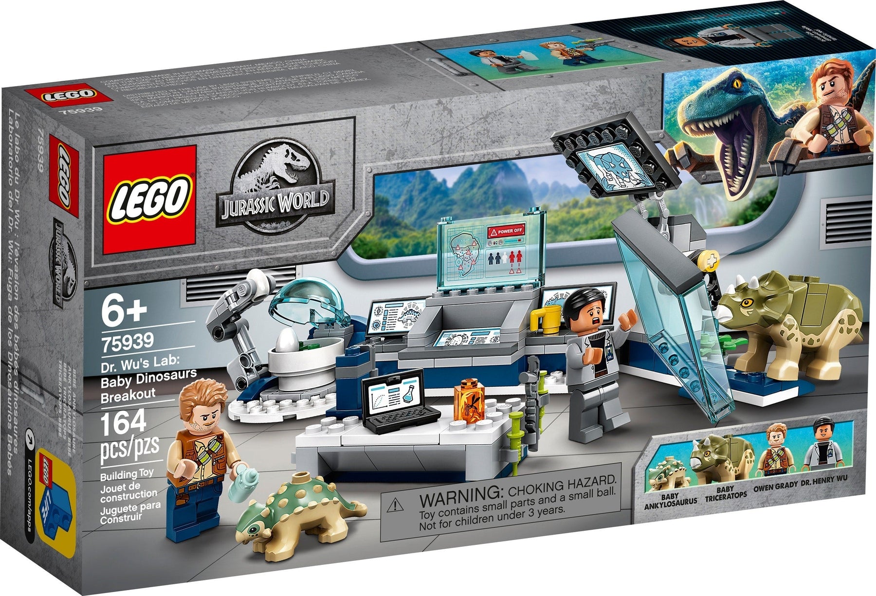 LEGO 75939 Dr. Wu's Lab: Baby Dinosaur Breakout - SuperSaverAU - view 1
