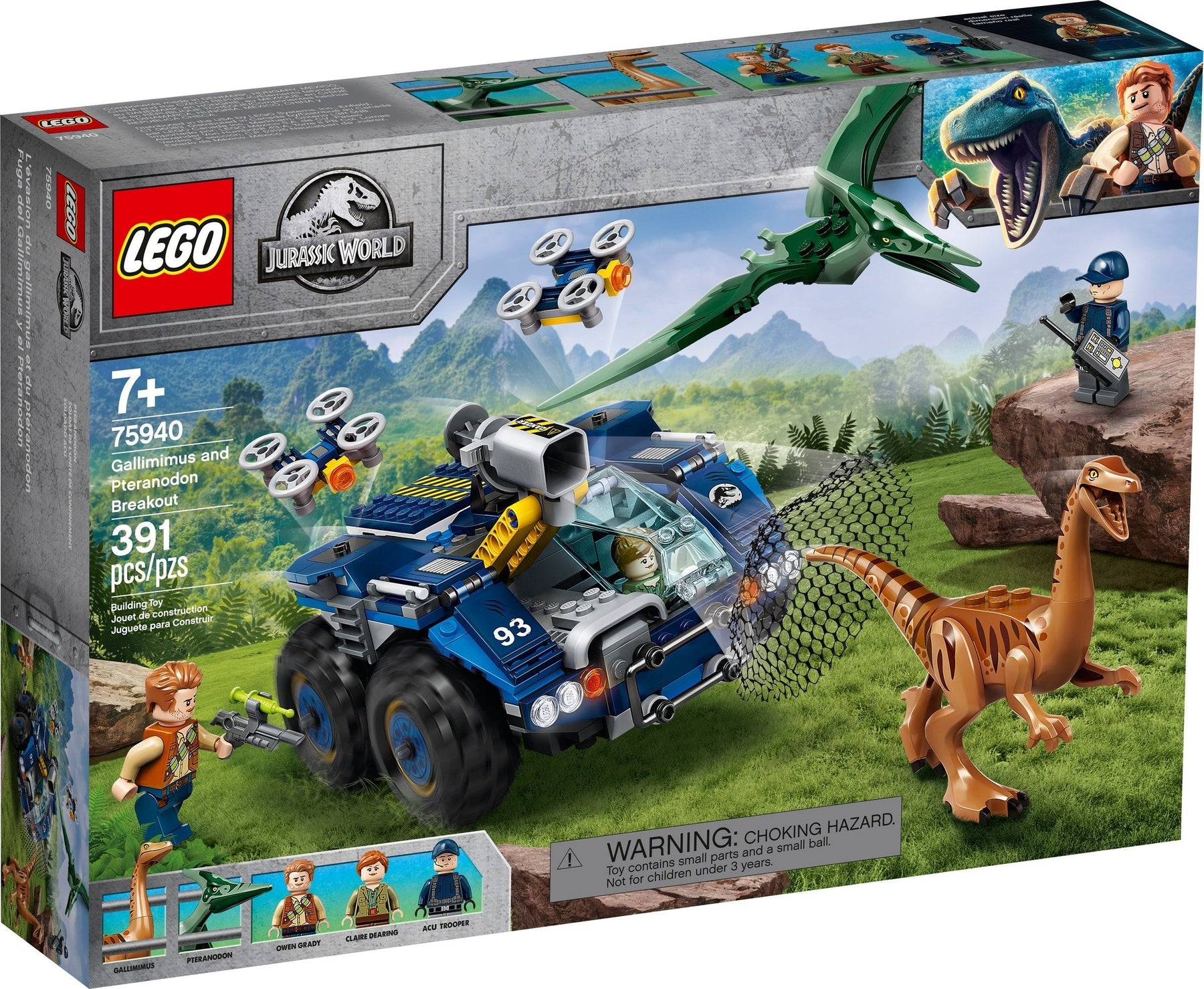 LEGO 75940 Jurassic World Gallimimus & Pteranodon Breakout - SuperSaverAU - view 1