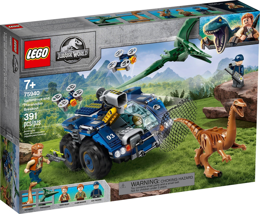 LEGO 75940 Jurassic World Gallimimus & Pteranodon Breakout - SuperSaverAU - view 1