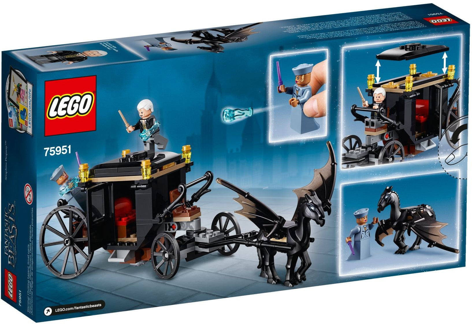 LEGO 75951 Grindelwald's Escape Thestral Carriage Set - SuperSaverAU - view 2