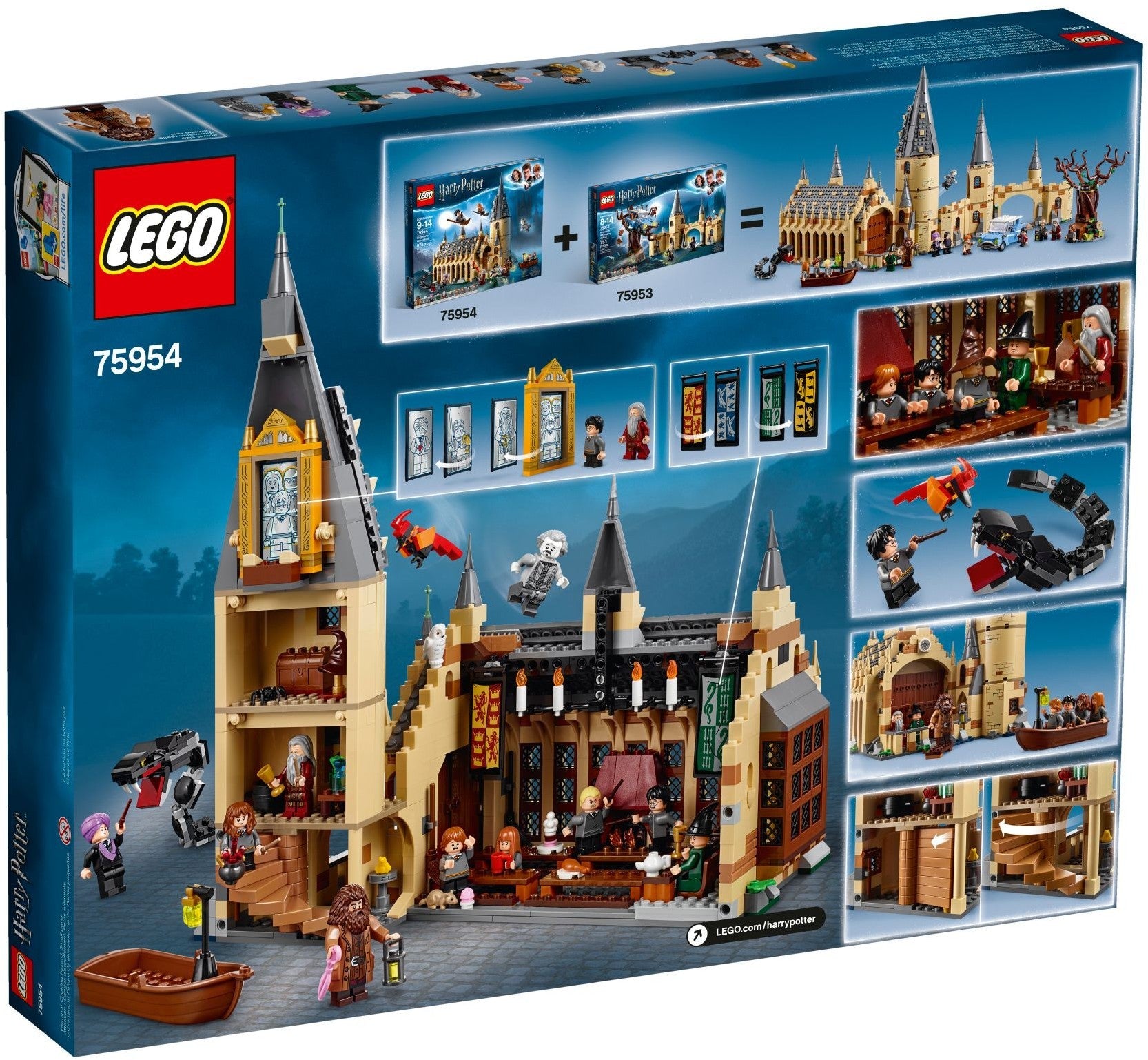 LEGO 75954 Hogwarts Great Hall Building Kit - SuperSaverAU - view 5