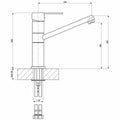 Abey 1 and 3/4 bowl undermount sink pack with left hand drainer and 4 star mixer - Croma - TD200TCR