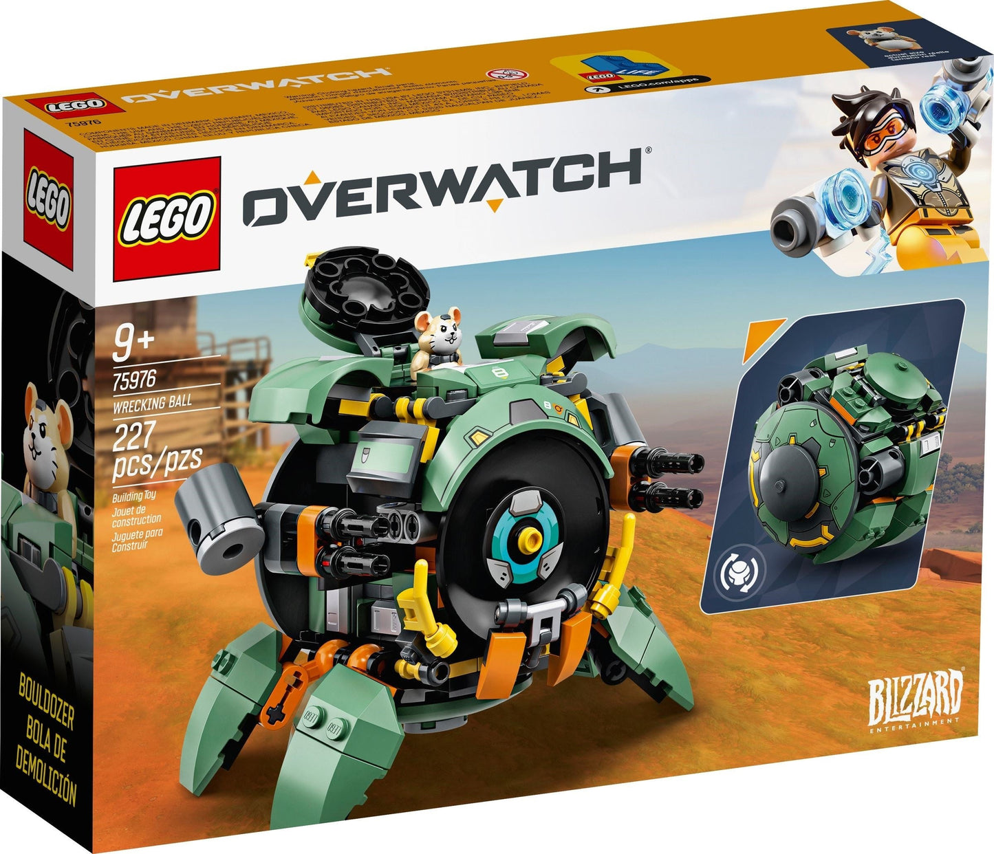 LEGO 75976 Overwatch Wrecking Ball Mech & Hammond Figure