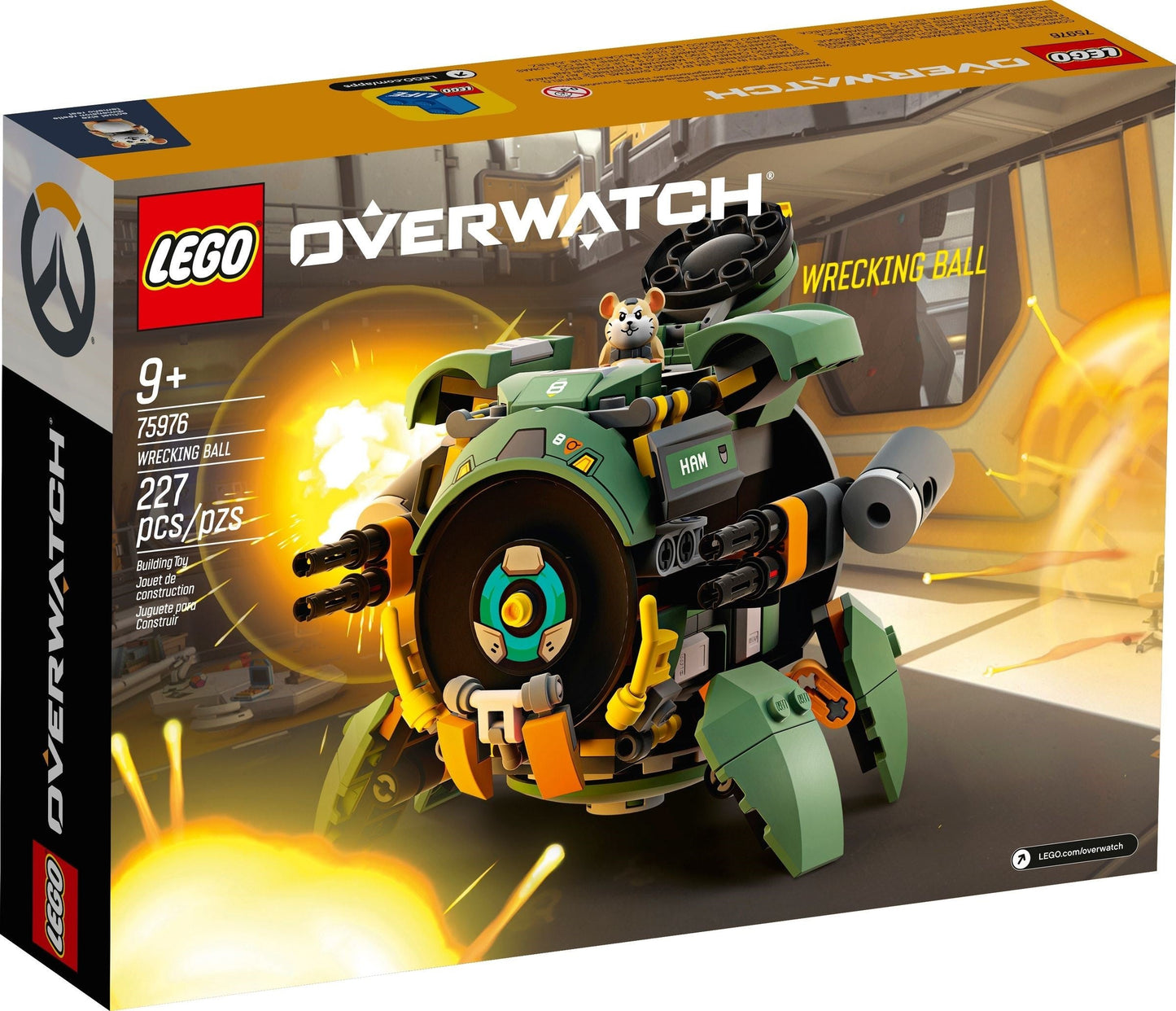LEGO 75976 Overwatch Wrecking Ball Mech & Hammond Figure