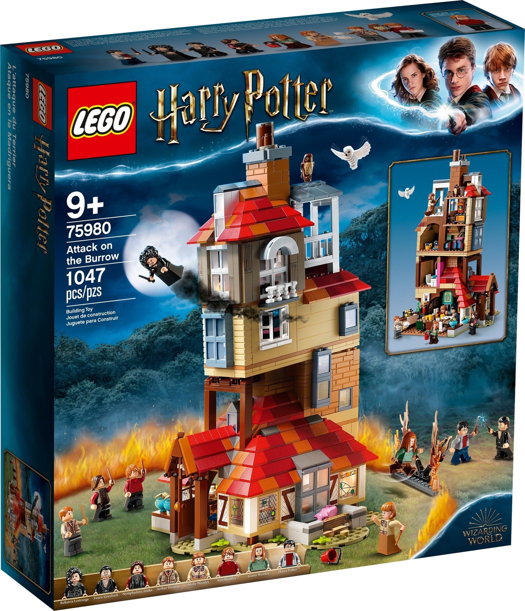 LEGO 75980 Attack on the Burrow - Weasley House Playset - SuperSaverAU - view 1