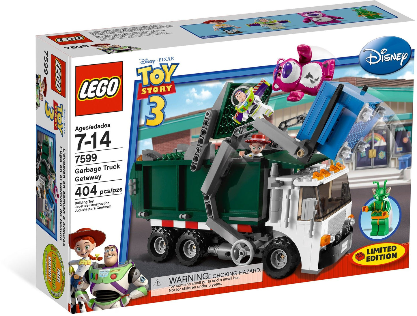 LEGO 7599 Toy Story 3 Exclusive Limited Edition Set Garbage Truck Getaway- Auzzi Store