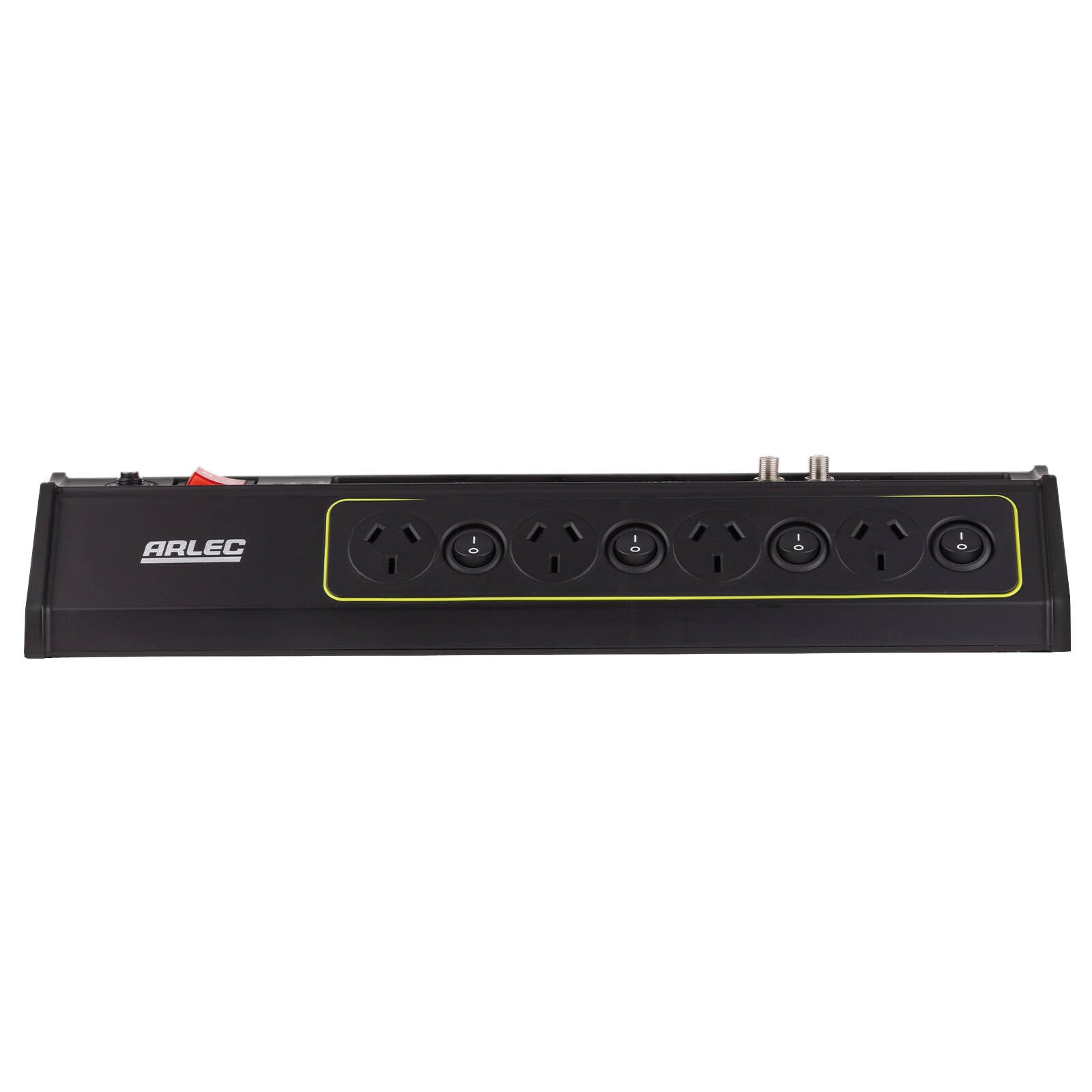 Arlec 8 Outlet Surge Protected Powerboard with USB, CAT6 and ADSL