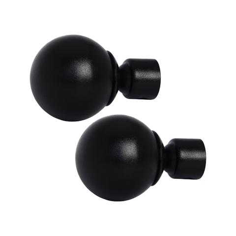 Pillar Ball Finial - 58mm - Aluminium - Black Finish - 2 Pack - SuperSaverAU - view 1