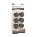 Prestige Antique Brown Round Knob 34mm Zinc Alloy 6 Pack Easy Install - SuperSaverAU - view 2
