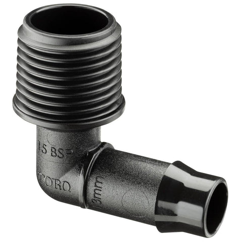Toro Barbed Male Elbow - 13 x 15mm - Single - Irrigation Connector - SuperSaverAU - view 1