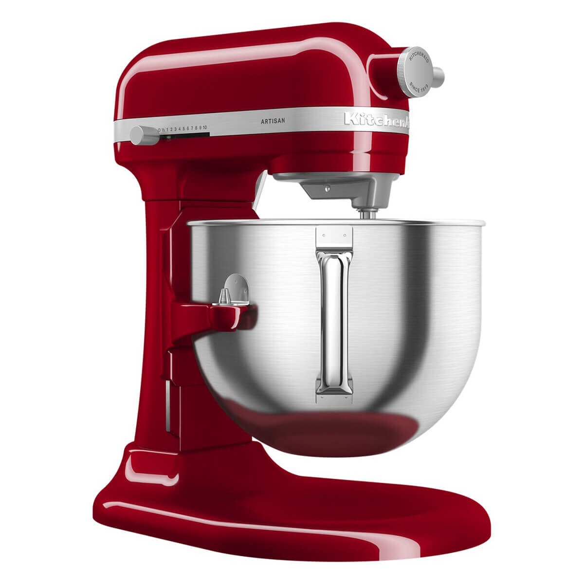 KitchenAid KSM70 Artisan stand mixer 6.6L - Empire Red gloss, bowl-lift, 11 speeds - 5KSM70SHXAER